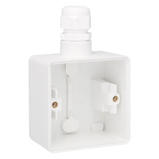 Niko New Hydro Opbouwdoos 1 ingang 1-voudig wit Horizontaal en verticaal 701-84151