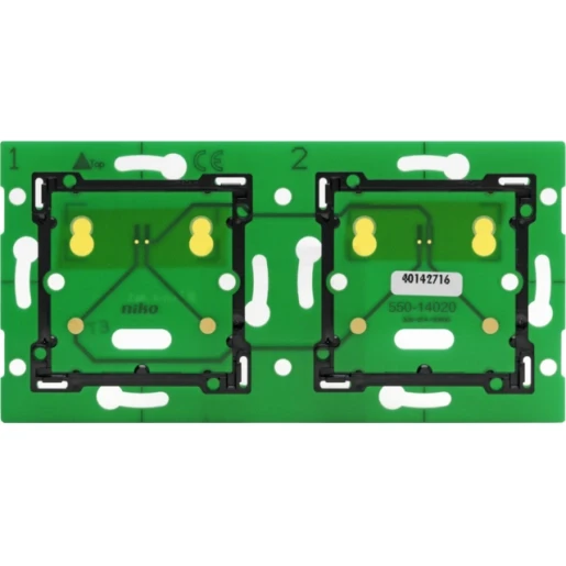 Niko Home Control Muurprint 2x Montage horizontaal 550-14020