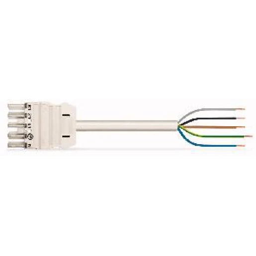 Wago Serie 771 Patchkabel gebouwinstallatie 5p Contrastekker (female) Vrij kabeluiteinde 7000mm
