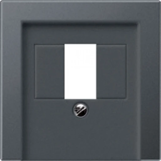 Jung A range centraalplaat- (onderdeel) afdekking a500 TAE 1 connector Zonder label antraciet A569BFPLTANM