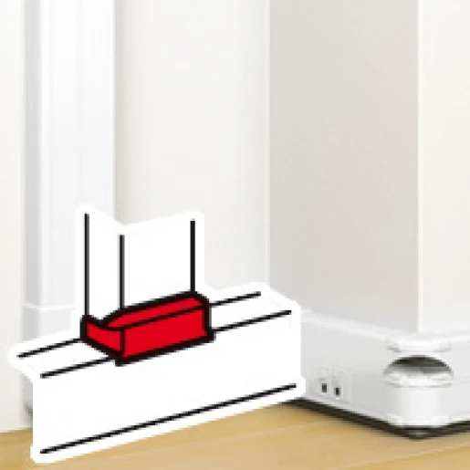 Legrand DLP t-stuk wandgoot 105x50mm wit RAL 9003 075675