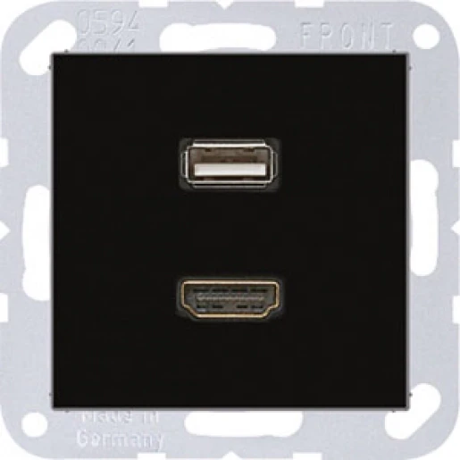Jung A range afdekking a500 hdmi/usb MAA1163SW