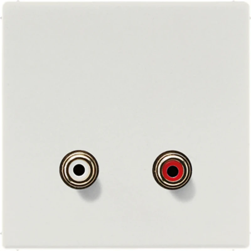 Jung LS range afdekking ls990 lichtgrijs cinch audio MALS1021LG