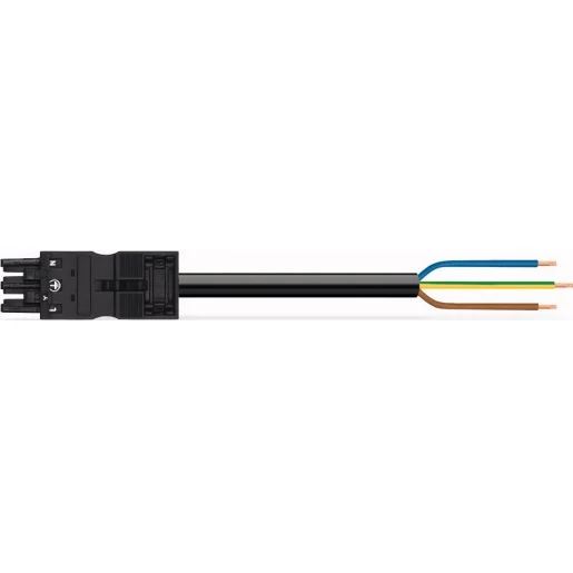 Wago Serie 771 Patchkabel gebouwinstallatie 3p Contrastekker (female) Vrij kabeluiteinde 3000mm