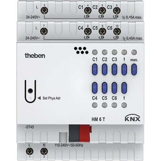 Theben Verwarmingsactor FIX1 KNX 6-voudig DIN-rail 24V 4940240
