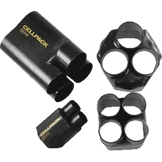 Cellpack Krimpspruitstuk voor 3-adrige kabels en leidingen-seh3/55-23/zwart