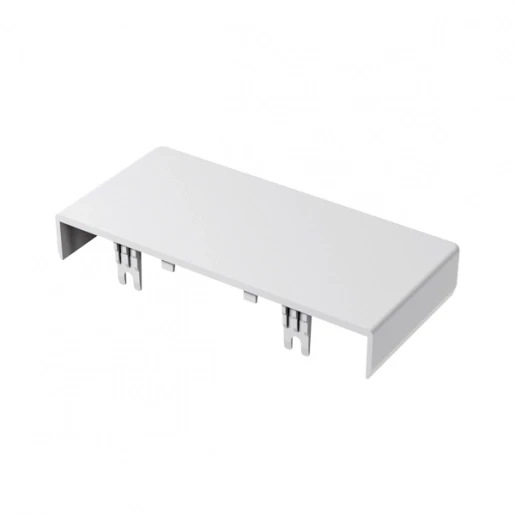 GGK eindstuk wandgoot 130x62mm PVC onbehandeld RAL 9001 17987G