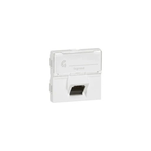 Legrand Mosaic RJ45 UTP CAT6A 2 mod 45 gr