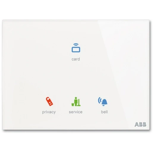 ABB Busch-Jaeger Tacteo Kamer buitensensor + kaartlezer KNX 3-voudig wit met tekstv IP20 2CKA006300A1585