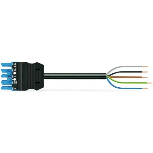 Wago Serie 771 Patchkabel gebouwinstallatie 5p Contrastekker (female) Vrij kabeluiteinde 3000mm