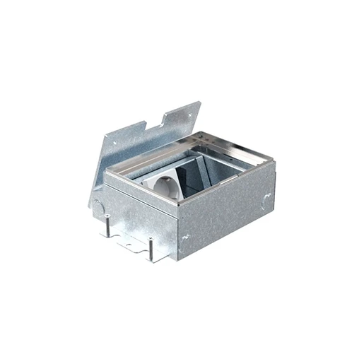 HPL Smartbox+ vloercontactdoos 65mm 1xWCD+1xM45 leeg -deksel inleg 7mm
