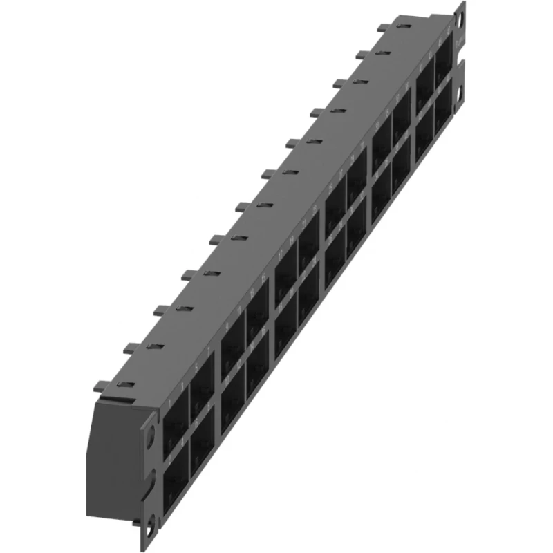 Panduit 48 voudig patchpaneel vertikaal codering zwart