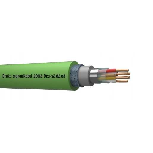 Draka Signaal grondkabel Dca Groen 3x2x0,8mm - 500mtr