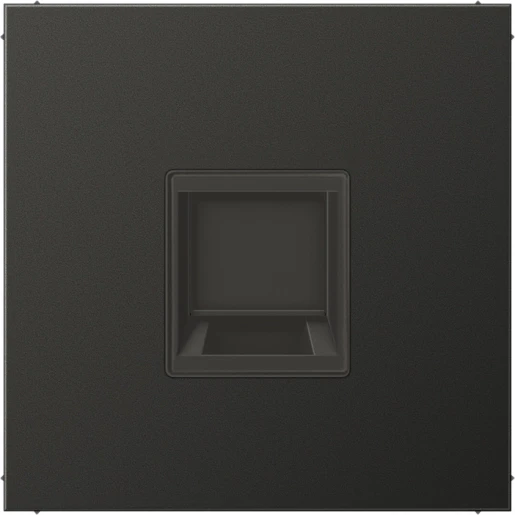 Jung LS range Afdekking Modular-Jack 1 connector MetaalZonder label antraciet AL1969-15WEAN