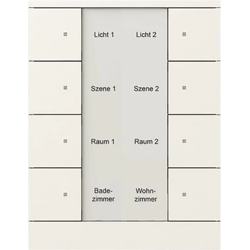 ABB Busch-Jaeger I-bus KNX Bediening sensor Climaeco KNX 8-voudig wit met tekstv IP20 RAL 9016 2CKA006330A0069