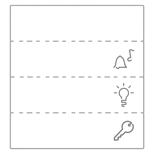 Merten Mureva labelsheet (1 stuk = 10) bel lamp MUR34004