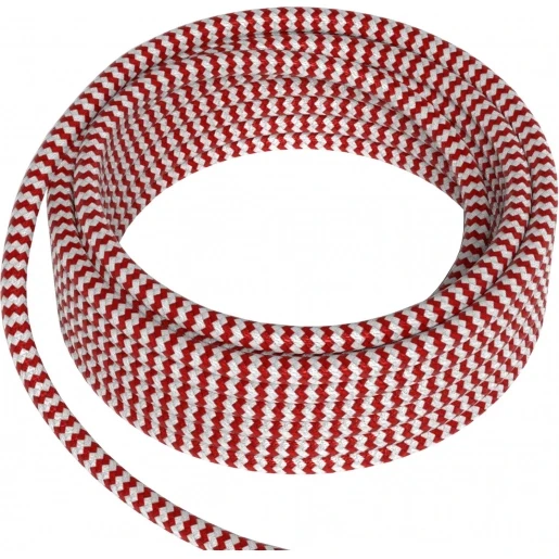 Calex Textile Cable 2x0.75mm2 3m Red/White