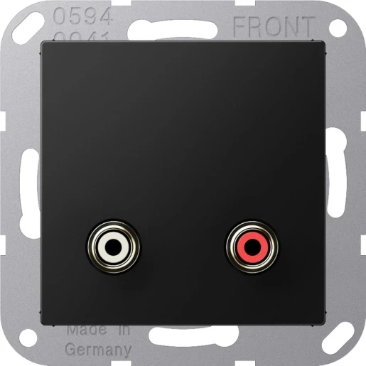 Jung A range afdekking a500 matzwart cinch audio MAA1021SWM