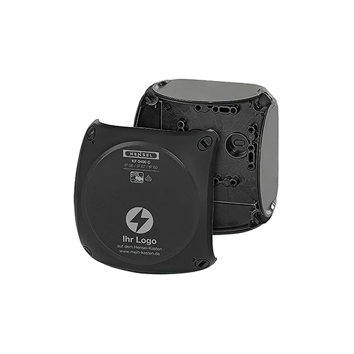 Hensel MB Kabeldoos IP66/67/69 BM2 Zonder klem Wand glad Zwart