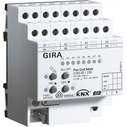 Gira Fan coil act. KNX DIN-rail