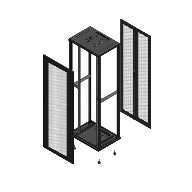 Gigamedia Vloer patchkast AV enkel PER AR dubbel PER EX 19" 47HE 800x600mm Zwart GGM 704786PPSPPDEX