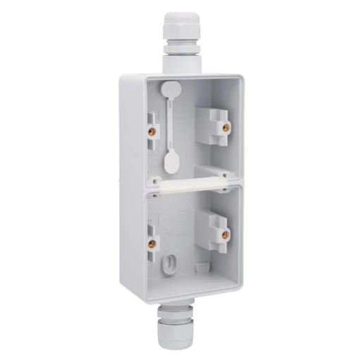 Niko New Hydro Opbouwdoos 2 ingangen 2-voudig grijs Verticaal 700-84261