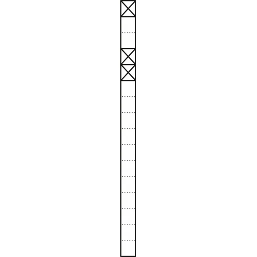 Siedle Communicatiezuil Vrijstaand aluminium 3 modules 1644mm 200038359-00