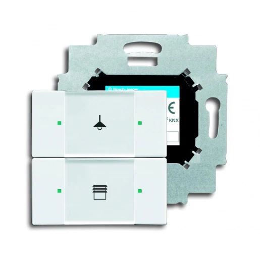 ABB Busch-Jaeger KNX, Future, Solo, Axcent, Carat Tastsensor KNX 4-voudig wit met tekstv IP20 RAL 9016 2CKA006116A0173