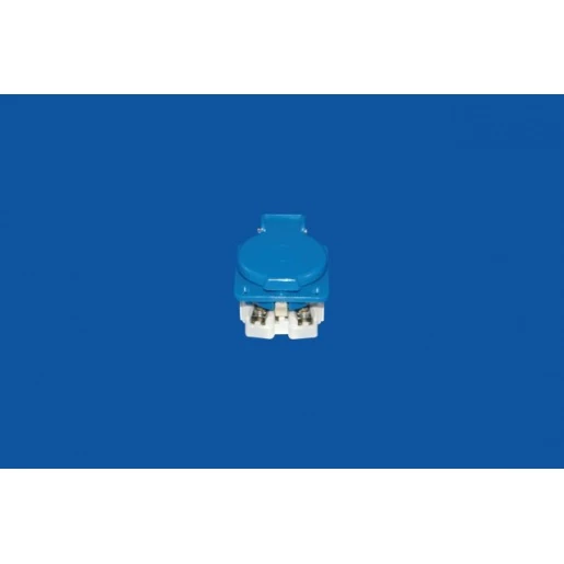 Hateha paneel- inbouwcontactdoos 50 x 50 mm 230V 16A IP44 blauw 10.110.001