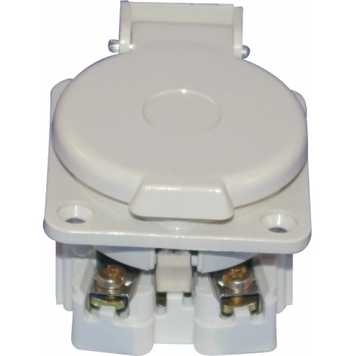 Hateha paneel- inbouwcontactdoos 50 x 50 mm 230V 16A IP44 grijs 10.110.000