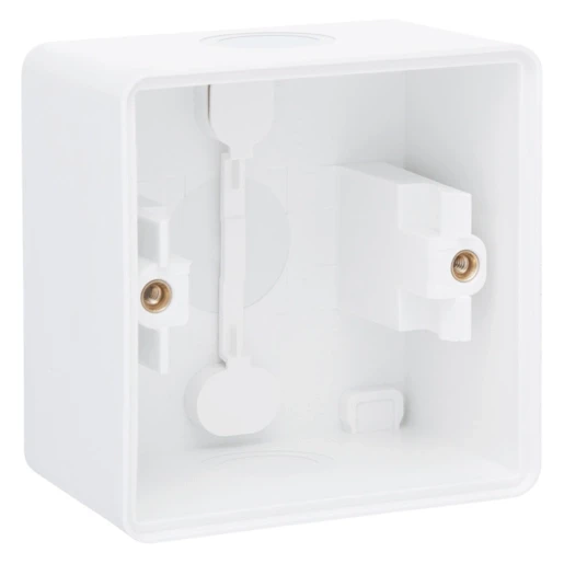Niko New Hydro opbouwhuis 2 soepele ingangen hy55 1-voudig wit Horizontaal en verticaal 701-83101