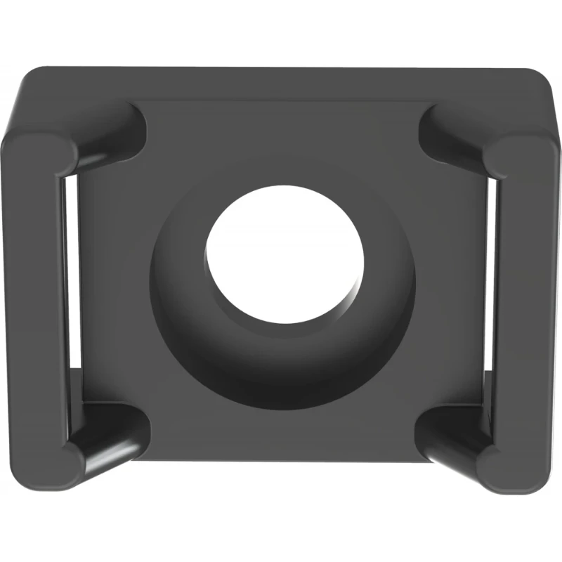Panduit Cable tie mount .61" (15.5mm)w 10 screw (m5) nylon