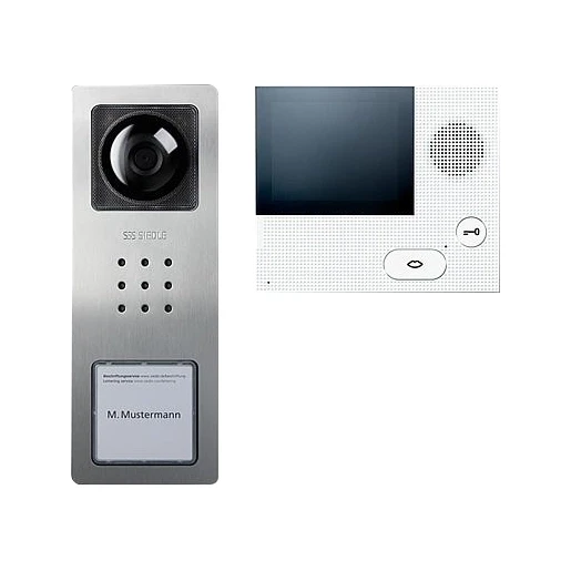 Siedle Videoset basis 1 binnenpost zilver 210008746-00
