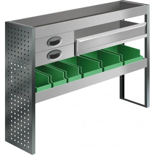Bizline Kit flex Bedrijfswagen L1 1268x300mm grijs kleine onderdelen bak 771027