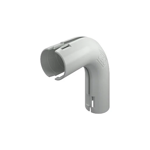 OBO Quick-Pipe-Bocht 90° M25 PP lichtgrijs 7035