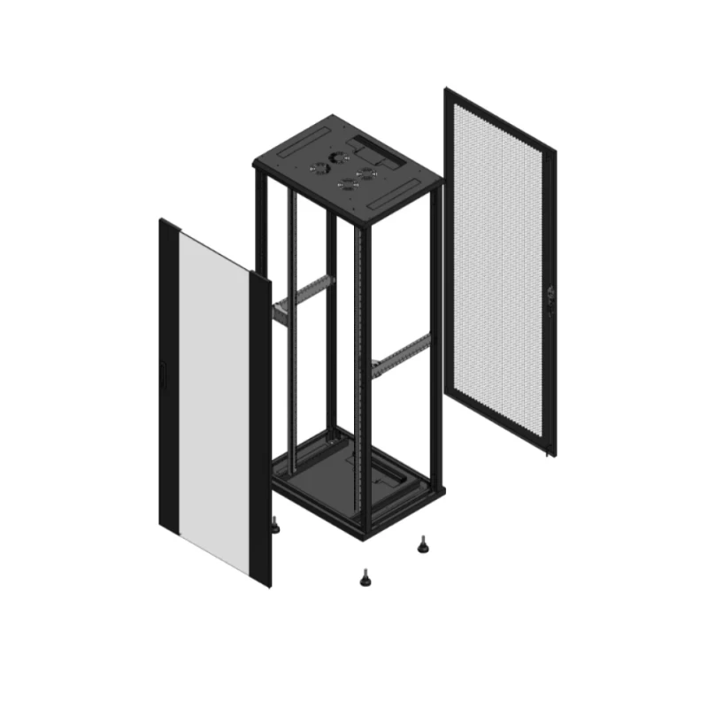 Gigamedia Vloer patchkast AV enkel VER AR enkel PER EX 19" 42HE 800x600mm Zwart GGM 704286PVSPPSEX