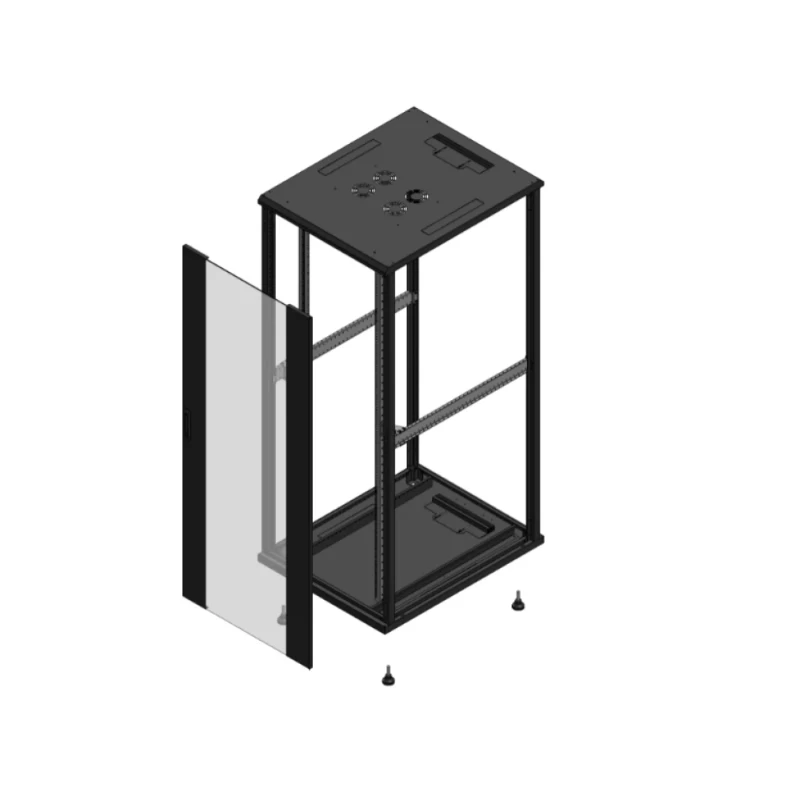 Gigamedia Vloer patchkast AV enkel VER SP EX 19" 42HE 800x1000mm Zwart GGM 7042810PVSSPEX