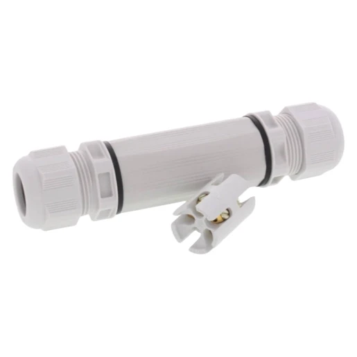 Wiska Kabelverbinder M25 met 5-p. connector en 2x wartel ESKV25 grijs