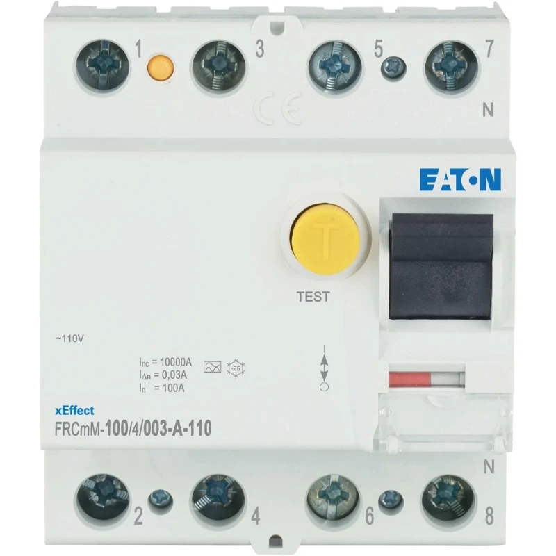 Eaton xEffect aardlekschakelaar digitaal 4p 100A 0.03A type A 180620