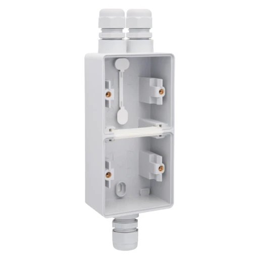Niko New Hydro Opbouwdoos 3 ingangen 2-voudig grijs Verticaal 700-84262