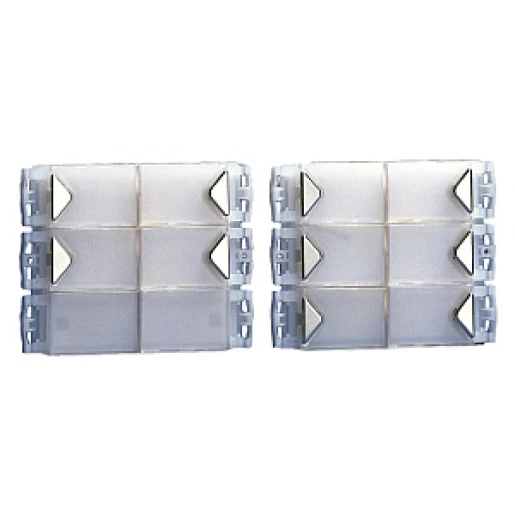 Comelit Powercom Drukknop module SB druktoets aluminium/kunststof 4-voudig wit 3323/4