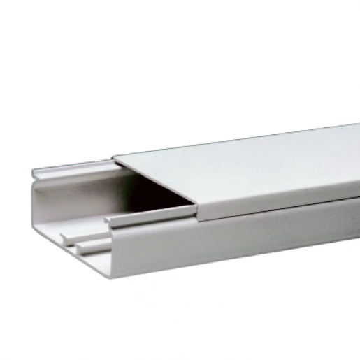 Attema Kabelkoker 2000x110x40mm PVC Bodemperforatie met deksel wit RAL 9010 AT2362