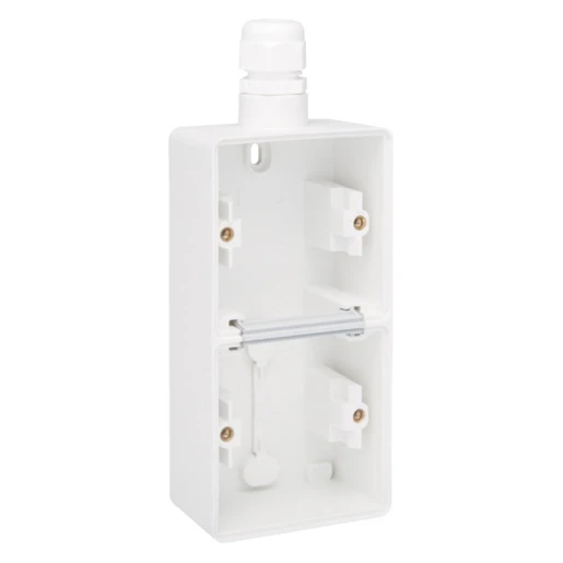 Niko New Hydro Opbouwdoos 1 ingang 2-voudig wit Verticaal 701-84251