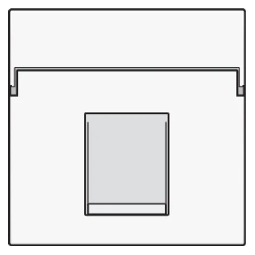 Niko Pure Centraalplaat data RJ Modular-Jack Centraalplaat 1 connector Zonder label wit 154-65100