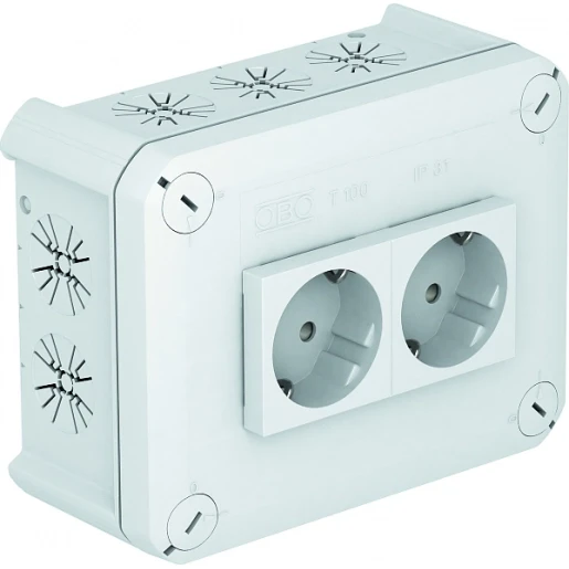 OBO Kabeldoos met 2v wcd wit ø 7-20mm 10mm2 500v ip30 150x116x67 pp li