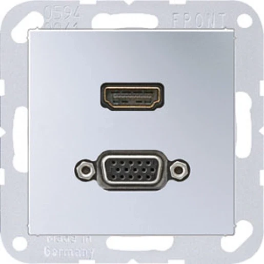 Jung A range afdekking a500 aluminium hdmi/vga MAA1173AL