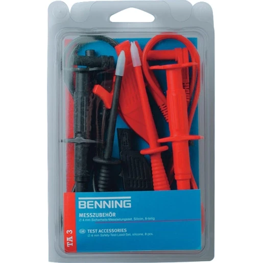 Benning TA 3 MEETSNOERENSET 4MM CAT III 1000V 8-DELIG