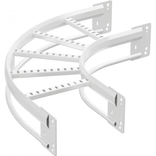 Stago Wibe bocht / hoekstuk kabelladder 90° 1000x134mm thermisch verzinkt en gecoat wit RAL 9010 716254