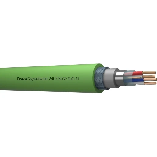 Draka 2400 B2CA signaalkabel 2x2x0,8mm Groen