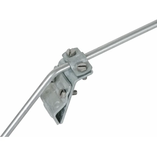Dehn Gutter clamp st/tzn f.bead 13-25mm with two-screw cleat for rd 7-10mm